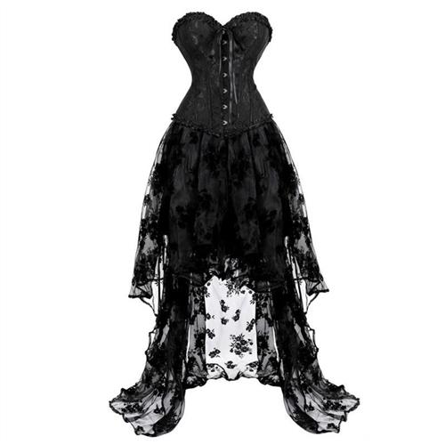 women corset dress skirt clubwear black retro tutu sexy lace