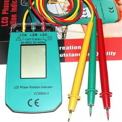3 Phase Tester Digital Phase Indicator Detector LED Phase