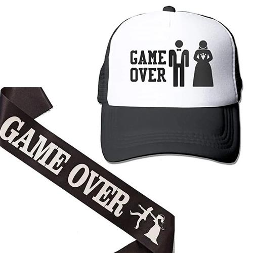 Bachelor Party cap sash Wedding engagement Video Gamer groom