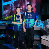 t恤宽松休闲夜场 男女长裤 龙丽儿2023春夏新款 ktv服务员工作服套装