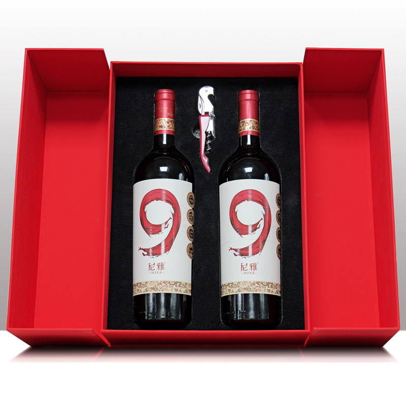 尼雅9半甜红双支礼盒买一赠一