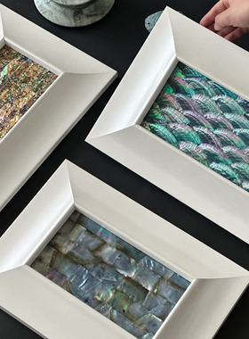 【天然贝壳画】艺术小众客厅卧室装饰画设计师装饰画餐厅高级挂画