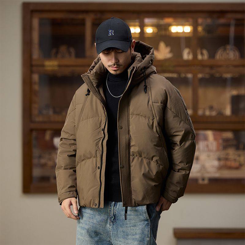 大码90白鸭绒立领羽绒服男冬季新款加厚保暖羽绒外套休闲面包服潮,男装,羽绒服,淘宝优惠券,粉丝福利购,淘宝优惠卷