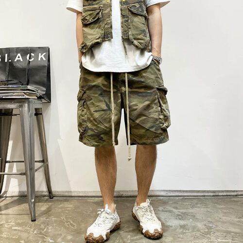 夏季大码300斤重磅工装五分裤