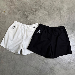 男oversize潮牌街头高级感五分裤 骷髅头印花短裤 300斤美式 特大码