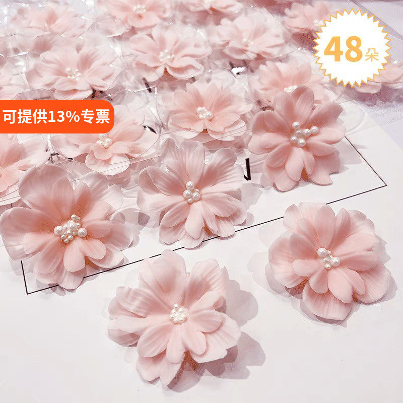 双层艺术花巧克力蛋糕装饰摆件小花朵网红甜品西点烘焙冰淇淋插件