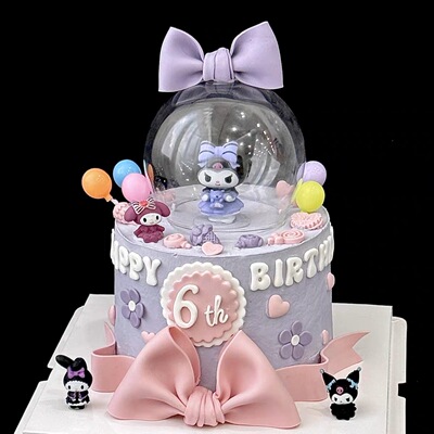 卡通幸福小动物蛋糕装饰