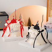 38妇女节唯美背影女神蛋糕装 饰摆件钻石Queen女王节日快乐插件