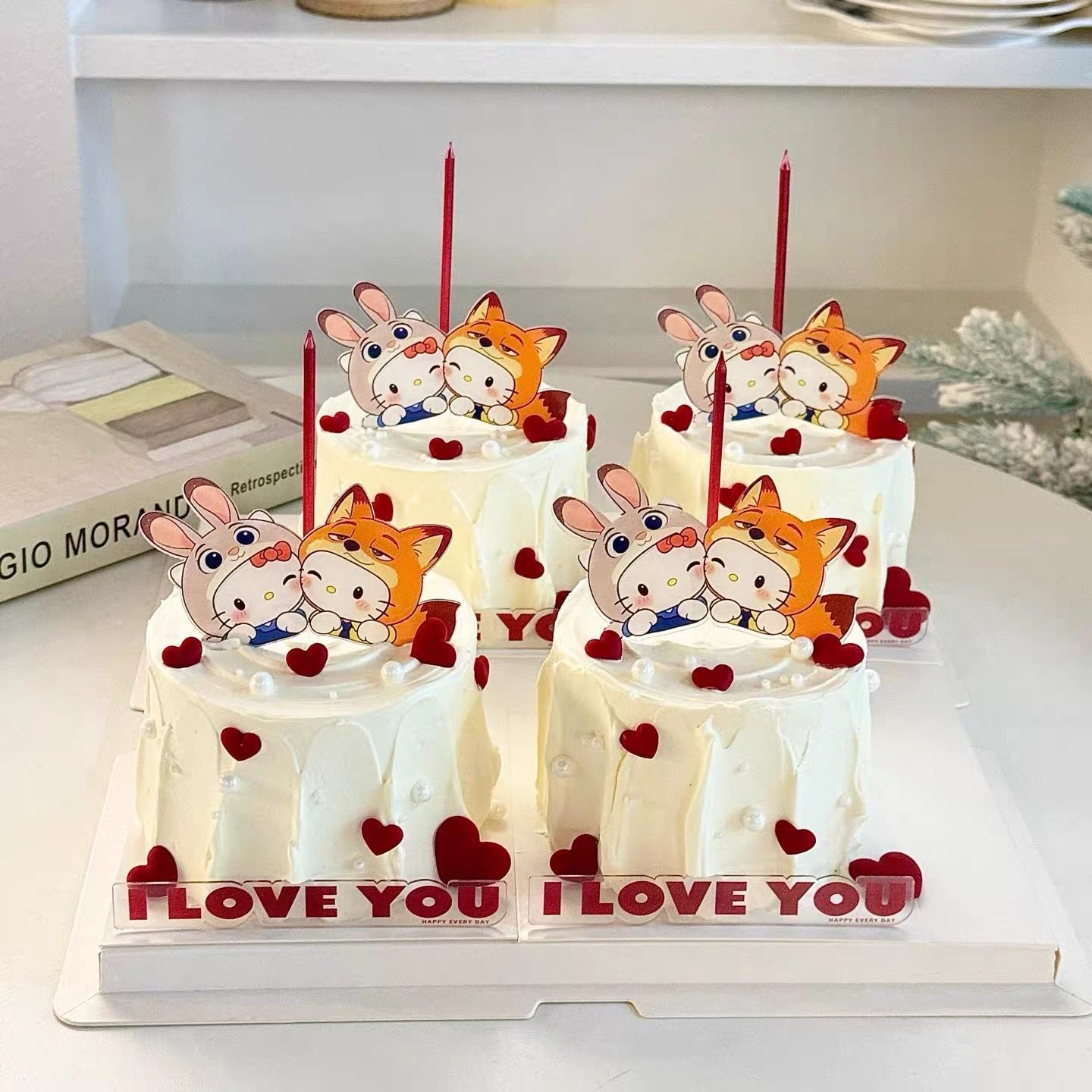 狐尼克朱迪情侣2.14情人节蛋糕装饰插牌ILOVEYOU字牌表白烘焙装扮,节庆用品/礼品,节日装扮用品,淘宝优惠券,粉丝福利购,淘宝优惠卷