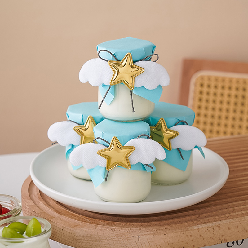 布丁杯封口纸绳子甜品台装饰