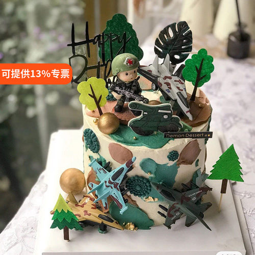 蛋糕装饰品合金飞机摆件