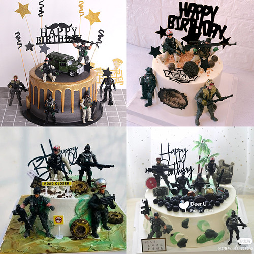 人偶手办模型吃鸡游戏卡通蛋糕