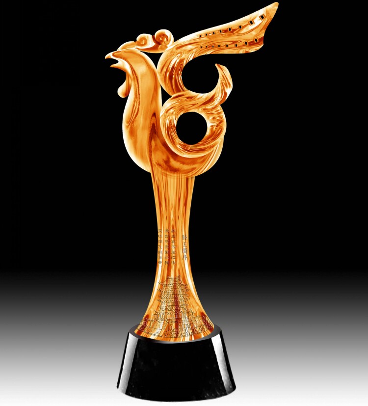 定制金鸡奖杯ey单位企业活动庆典奖杯员工年终奖励