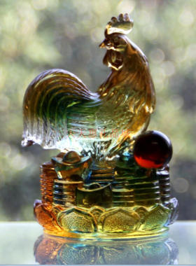 古法琉璃鸡年JP生肖鸡摆件 AG-1072  生日礼物 家居摆件 送朋友