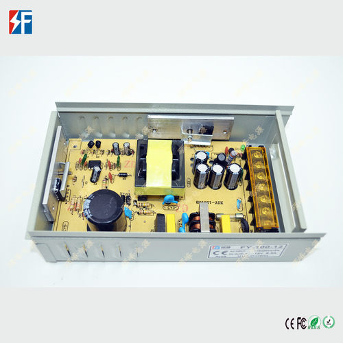 跨境12v8. 防雨开关电源12v100w 户外监控led安防ac转dc
