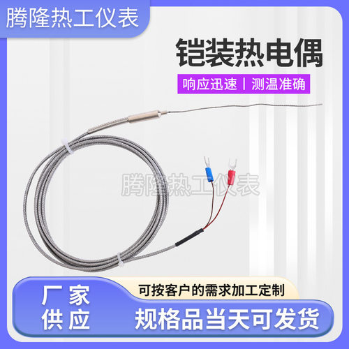 铠装热电偶WRNK-191K型注塑机探针式铠装热电阻探针温度探仪器