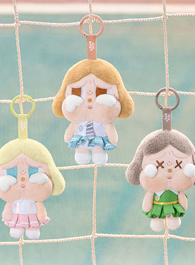 POPMART泡泡玛特crybaby落日歌会系列毛绒公仔挂件盲盒哭娃耳机包