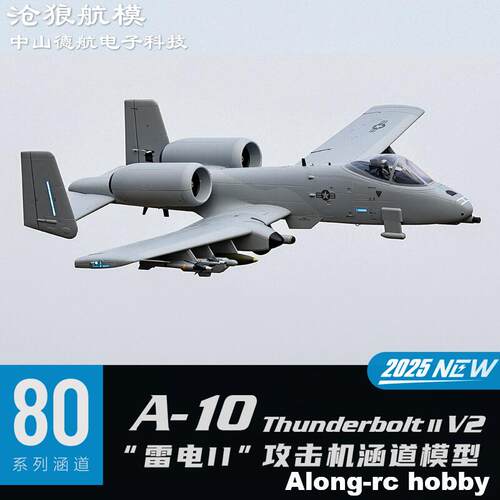 航模雷电A10V2双涵道模型飞机