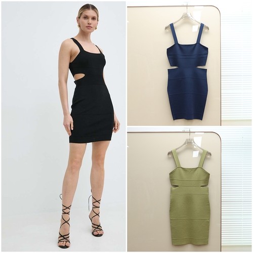 意系轻奢TWIN 女款  吊带镂空针织连衣裙 C139