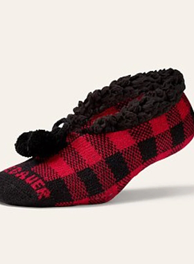 美系EB 冬季保暖加绒防滑硅胶短袜地板袜室内袜 20美金 E431