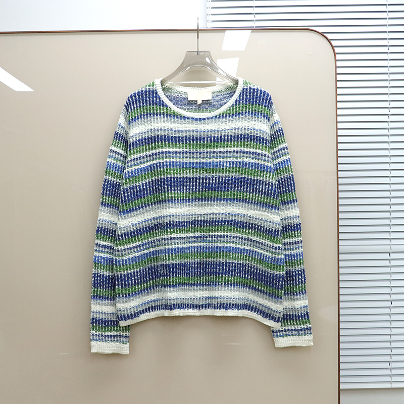 英伦se@s@1t  女款  棉麻混纺圆领宽松针织衫 D623