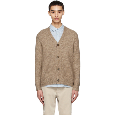 美系简约踢H 男款 羊毛牦牛绒混纺V领宽松针织开衫毛衣 D730