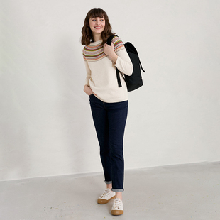 英伦se@s@1t 费尔岛提花圆领长袖 针织衫 F862 女款