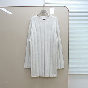 针织衫 圆领亲肤中长款 E940 女款 北欧风工作日WKD