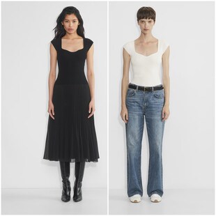 针织上衣 心形领短袖 8877 女款 加拿大红牌