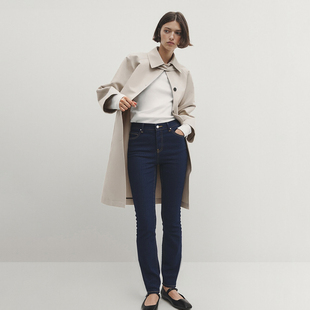 澳洲轻奢C0UNTRY 女款 澳洲棉硬质原色中腰修身SKINNY牛仔裤 5216