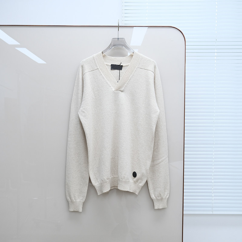 意大利奢品Tru撤柜  男款 羊毛羊绒混纺V领长袖针织衫 E332