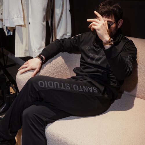 美系运动轻奢SS 男款 松紧腰抽绳印花长裤 F871