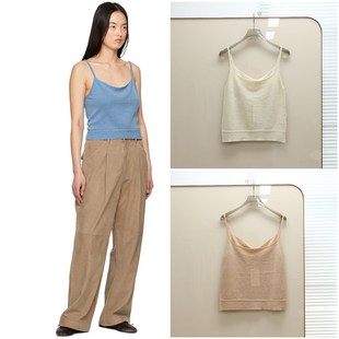 100羊绒吊带针织背心 女款 C043 出岛国 面料控入