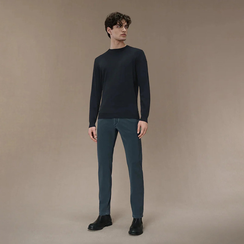 意大利海洋运动轻奢RR 男款 轻质圆领简约亲肤长袖针织衫 E268