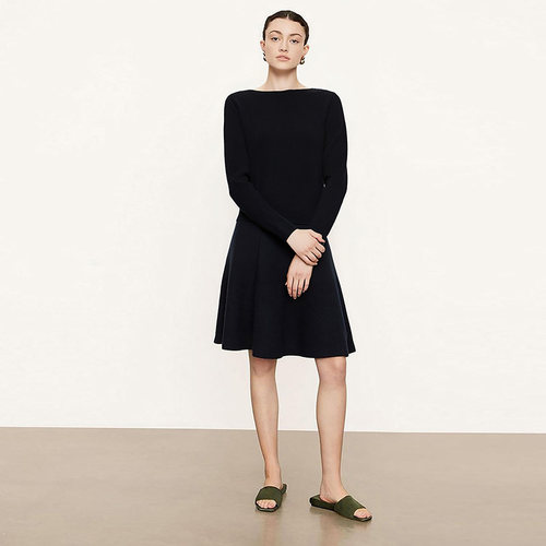 美系轻奢V 女款 棉质船领落肩罗纹长袖针织衫 4765