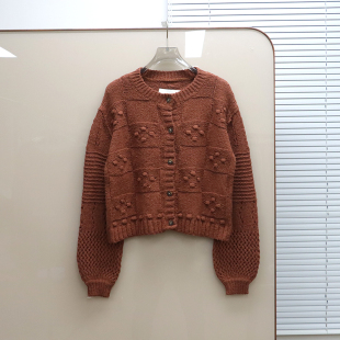 E534 圆领针织开衫 美系安@NTHR0 女款