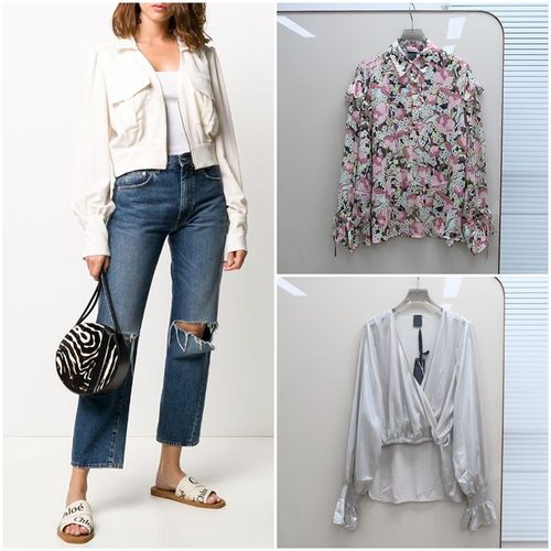 意大利轻奢PK0撤柜 女款 长袖衬衫上衣合集 B645