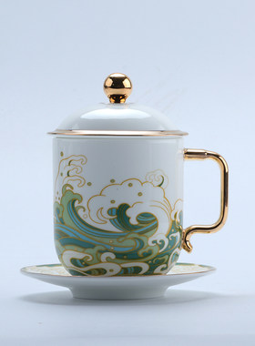 海瓷活水茶杯小分子水茶具山东无棣海瓷集团正品茶杯易清洗活化水