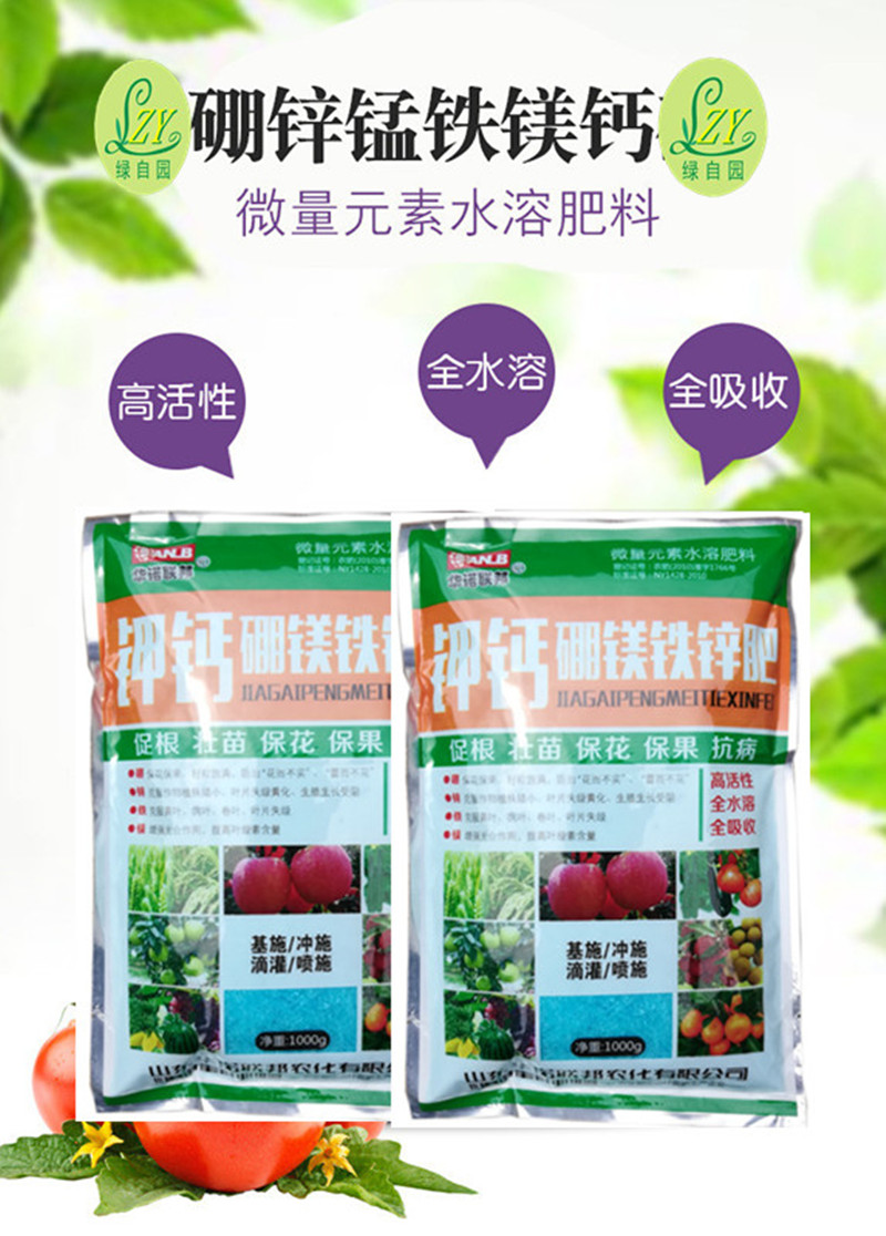 进口锰铁花木绿植物包邮水溶肥料