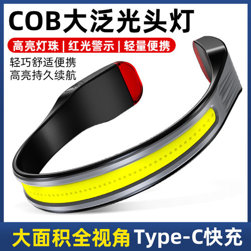 USB充电头灯头戴式强光头灯