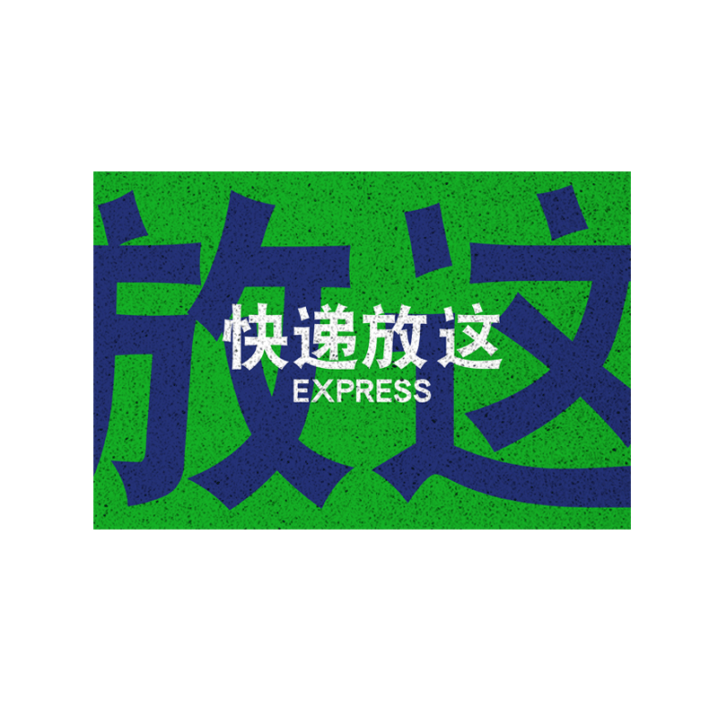 快递外卖放这入户地垫丝圈地垫