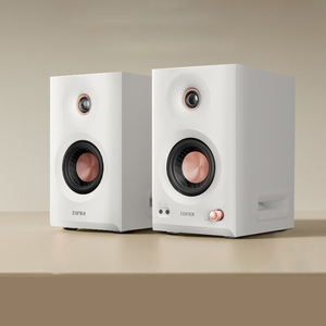 漫步者监听音响蓝牙无线台式电脑音箱家用工作室剪辑黑白色MR5BT