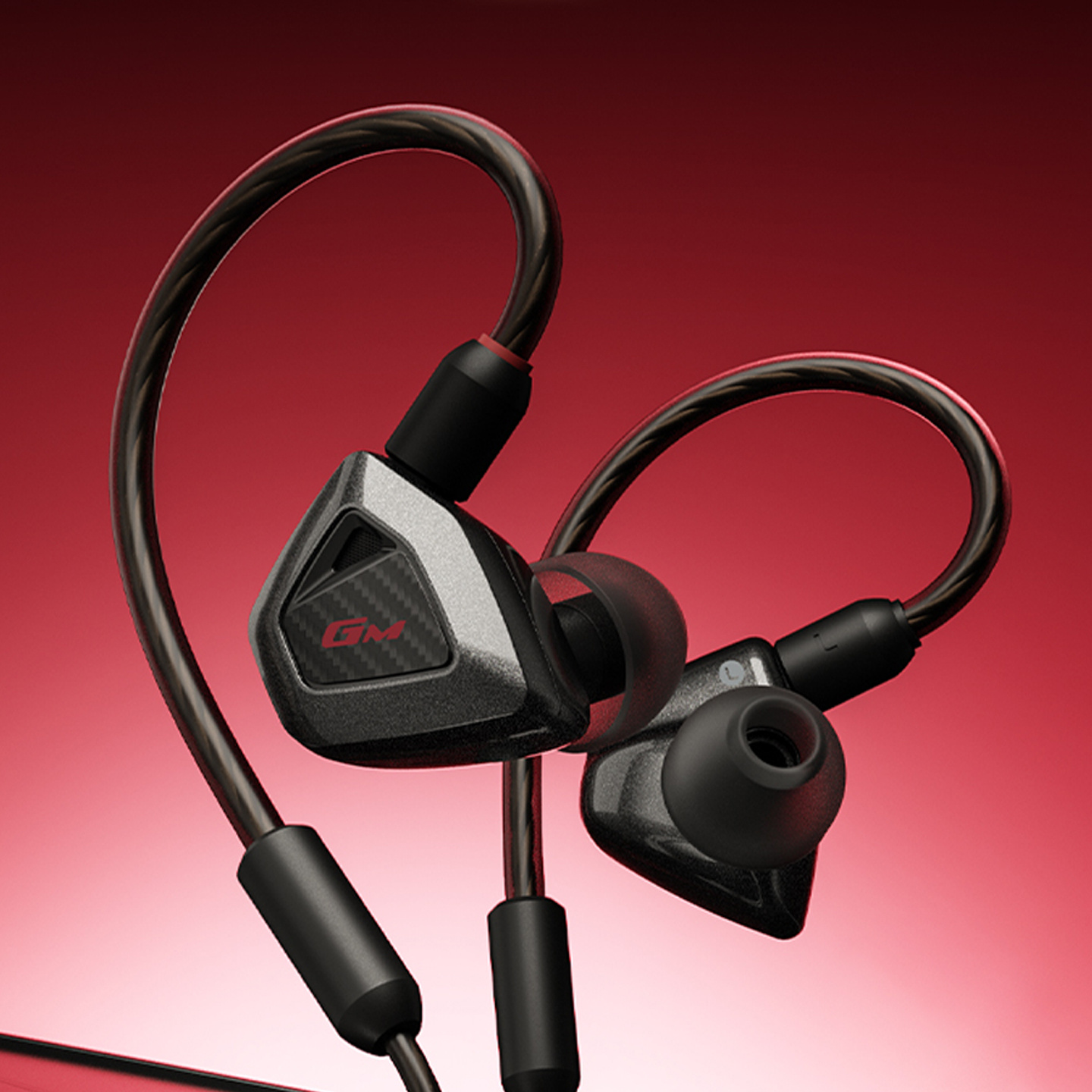 漫步者GM550战擎有线耳机游戏typec版接口挂耳式台式电脑电竞专用