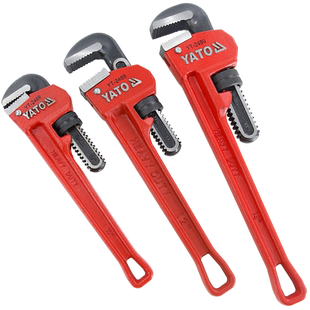 YATO加重型管钳大号铬钼钢工业级水管钳子板手管丝钳牙钳管子钳
