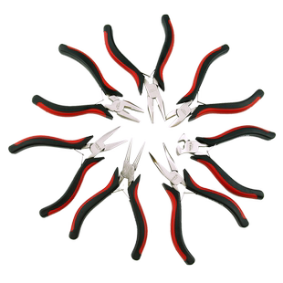 YATO弹簧省力迷你手工小钳子珠宝饰品钳尖嘴弯嘴圆嘴斜口钢丝钳