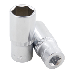 YATO易尔拓棘轮扳手六角长套筒中飞3/8英寸6角套筒头套管汽修工具