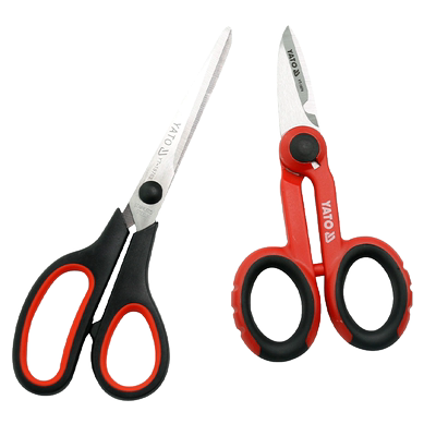 YATO裁剪剪刀工业强力剪子大号海鲜剪剪皮带工具家用裁缝裁布剪刀