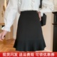 高腰百褶裙大码 百搭一步裙胖MM半裙春秋季 a字裙包裙职业半身裙女