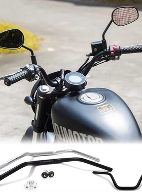 适用钱江QJ闪300s车把专用直上舒适款手把龙头后倾方向把高燕把