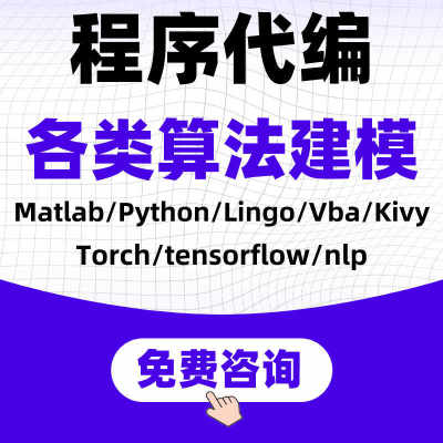 Python代码帮做程序代编数学建模型完型填空深度机器学习NLP算法